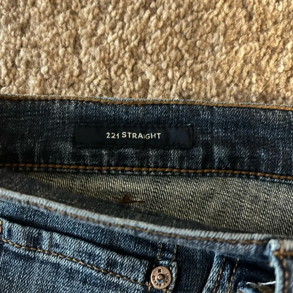 Men’s Lucky Brand 221 Straight Jeans 40x32 (Measured 42x31) Dark Wash - Picture 5 of 10
